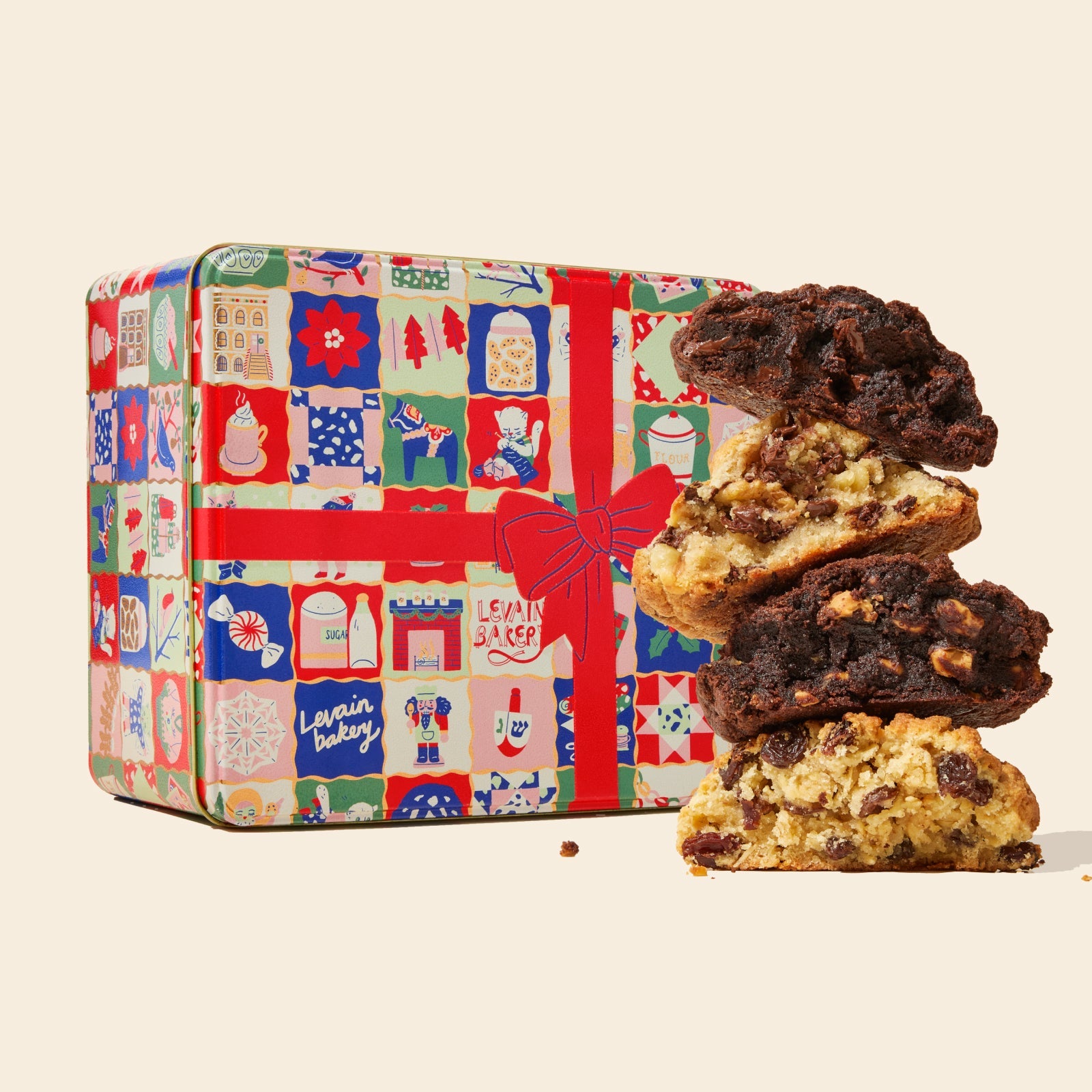 Holiday Tin Cookie Gift Set