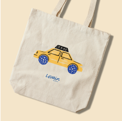Taxi Cab Tote Bag